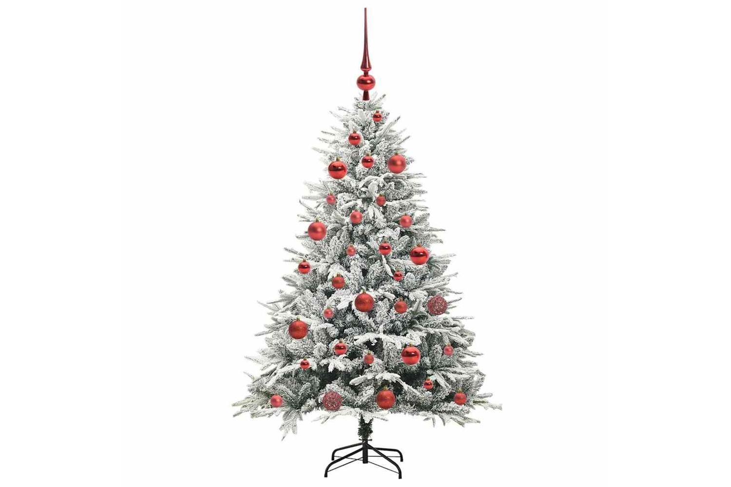 Vidaxl Artificial Pre-lit Christmas Tree With Ball Set Green 150 Cm-4
