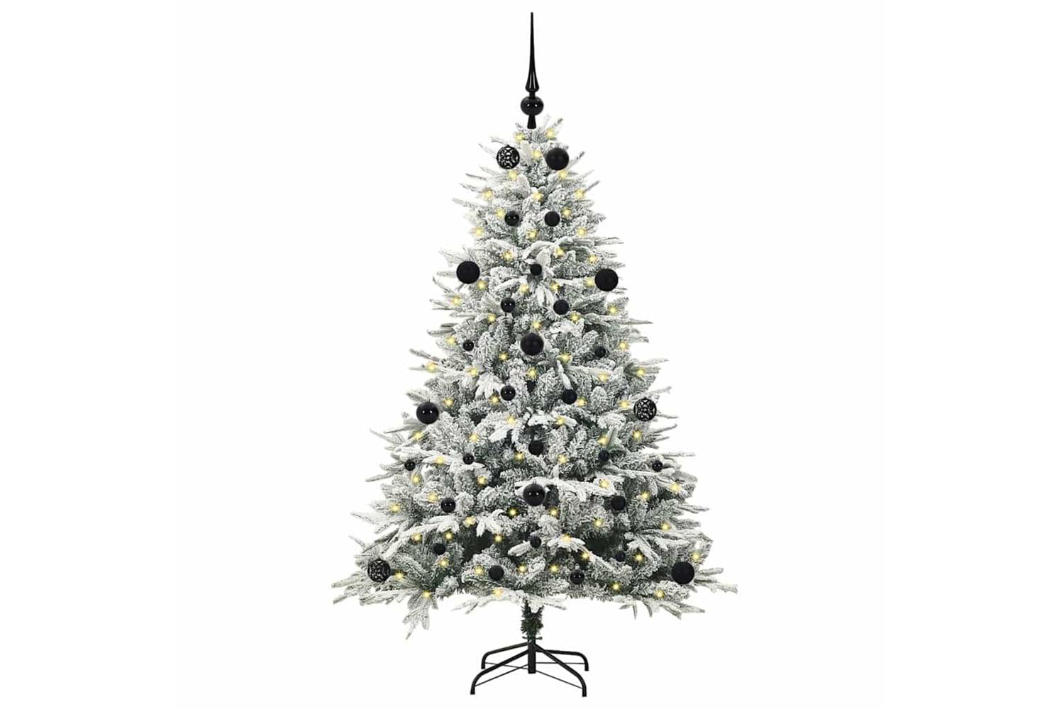Vidaxl Artificial Pre-lit Christmas Tree With Ball Set Green 150 Cm-3
