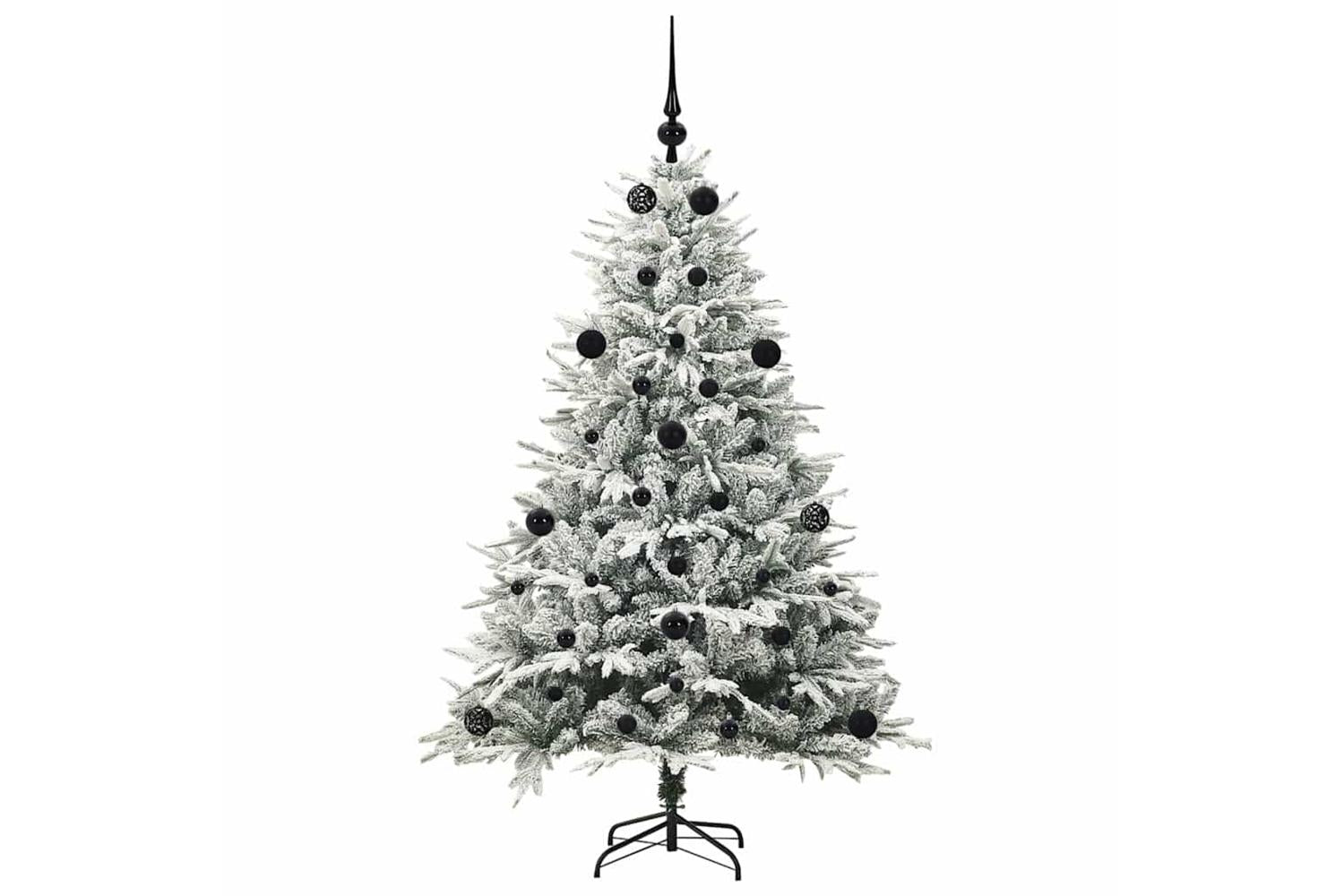 Vidaxl Artificial Pre-lit Christmas Tree With Ball Set Green 150 Cm-4