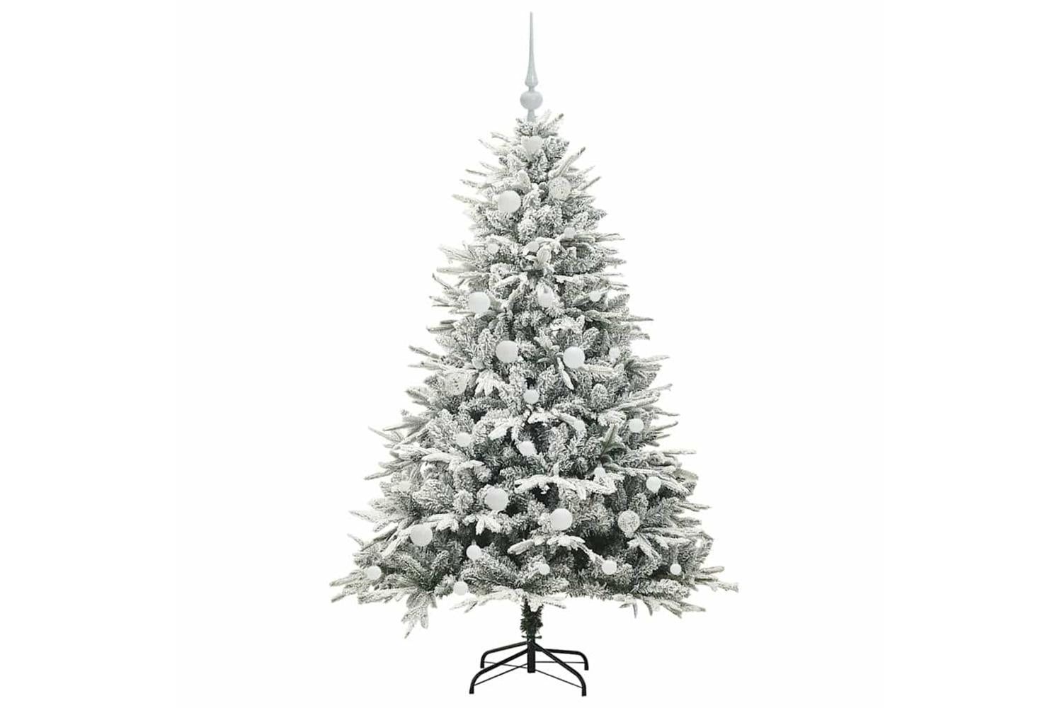 Vidaxl Artificial Pre-lit Christmas Tree With Ball Set Green 150 Cm-4