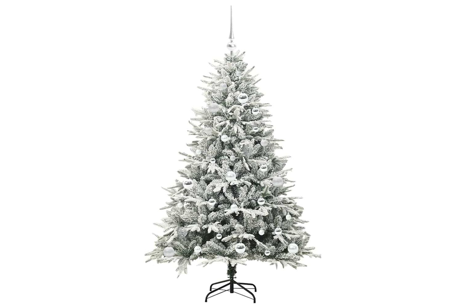 Vidaxl Artificial Pre-lit Christmas Tree With Ball Set Green 150 Cm-4