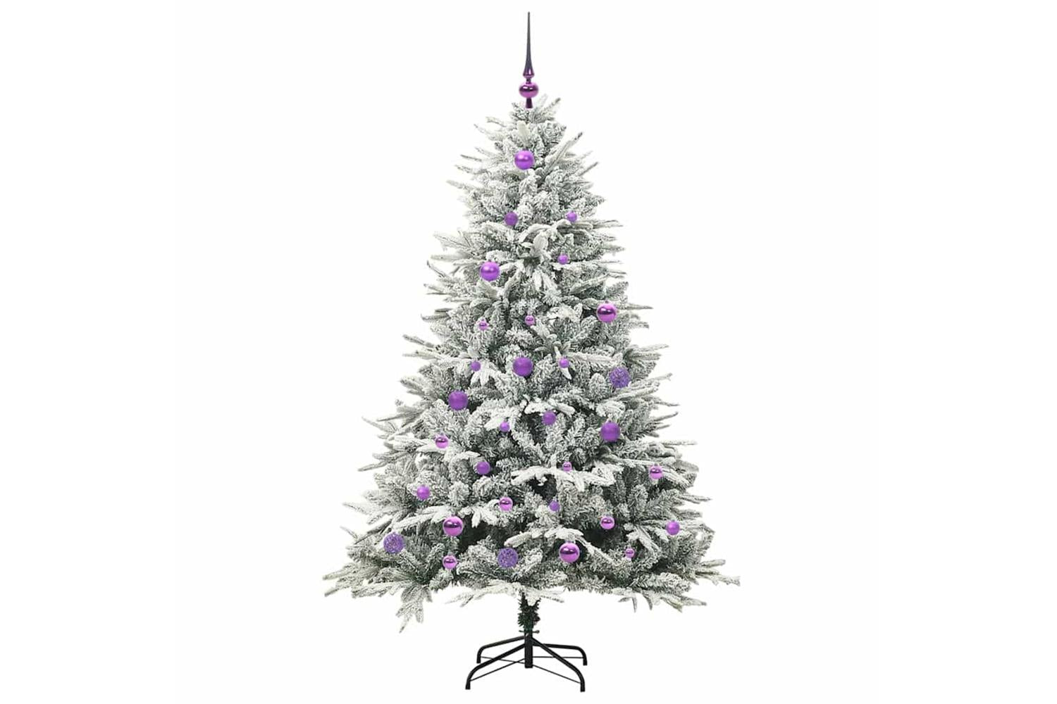 Vidaxl Artificial Pre-lit Christmas Tree With Ball Set Green 150 Cm-4