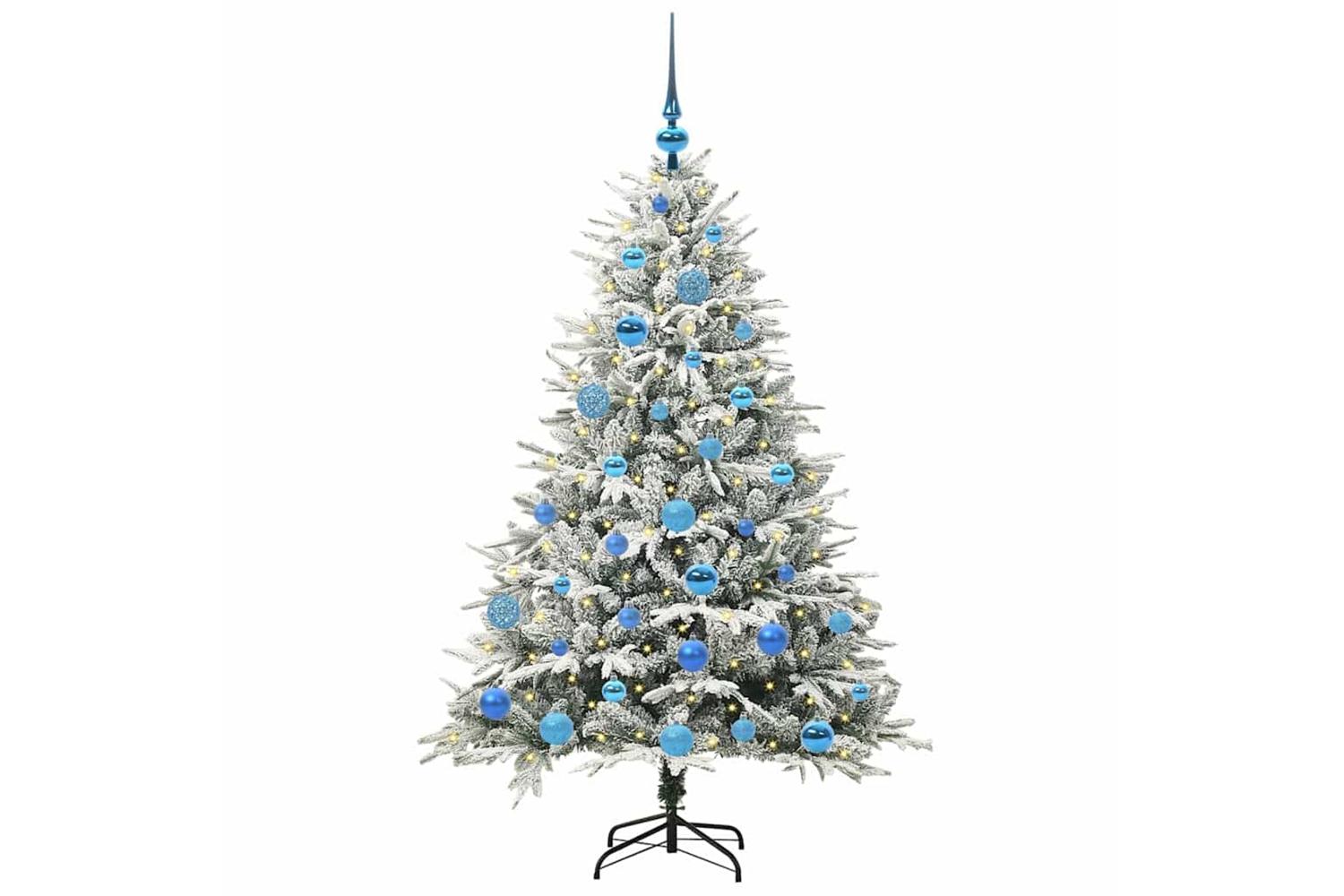 Vidaxl Artificial Pre-lit Christmas Tree With Ball Set Green 150 Cm-3