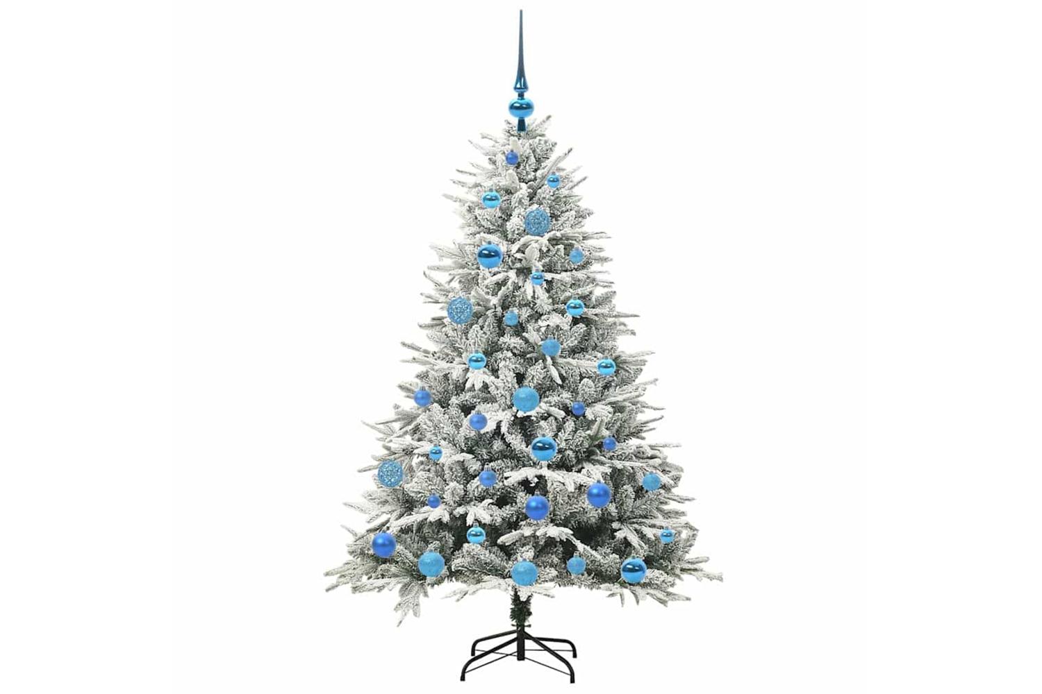 Vidaxl Artificial Pre-lit Christmas Tree With Ball Set Green 150 Cm-4
