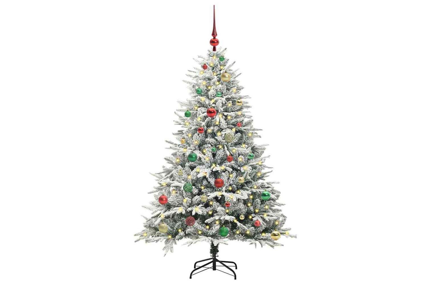 Vidaxl Artificial Pre-lit Christmas Tree With Ball Set Green 150 Cm-3
