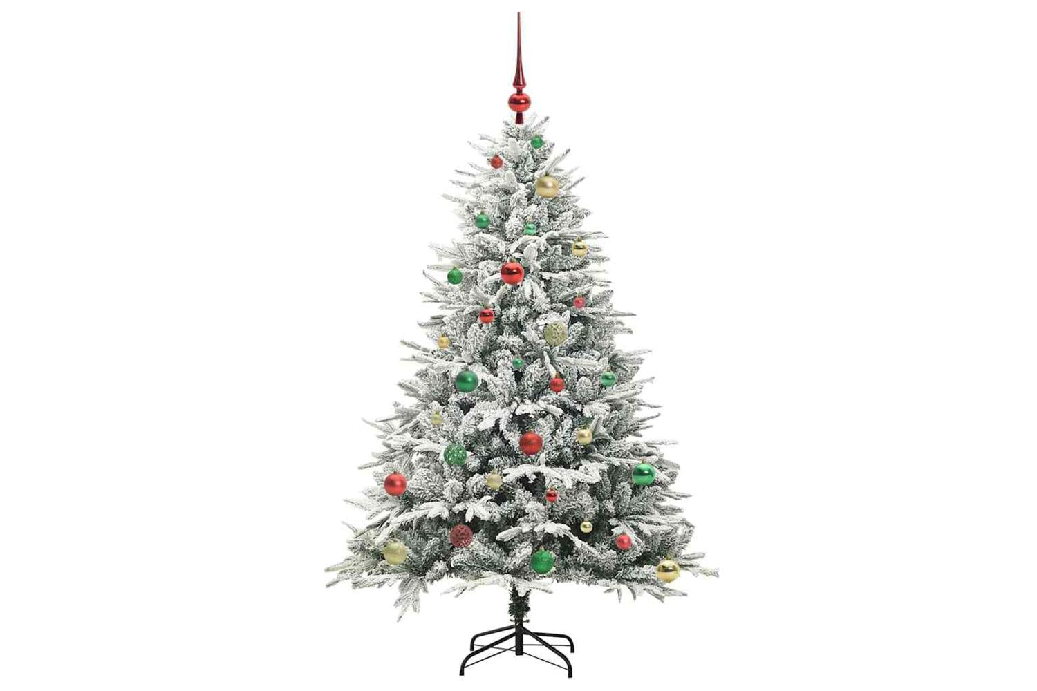Vidaxl Artificial Pre-lit Christmas Tree With Ball Set Green 150 Cm-6