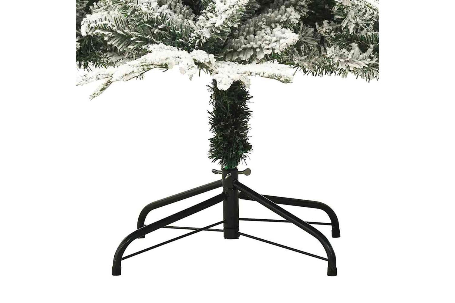 Vidaxl Artificial Pre-lit Christmas Tree Green 180 Cm Pvc And Pe-8