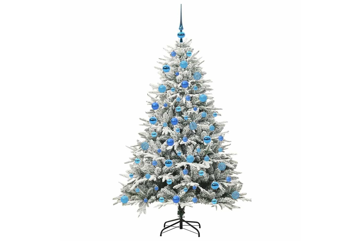Vidaxl Artificial Pre-lit Christmas Tree With Ball Set Green 180 Cm-4