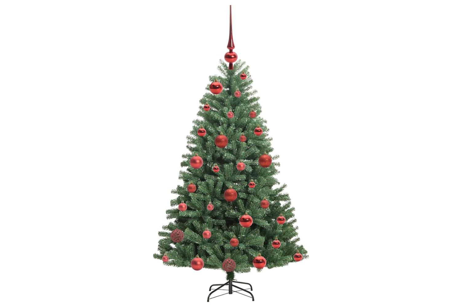 Vidaxl Artificial Hinged Christmas Tree Green 120 Cm Pvc And Metal-4