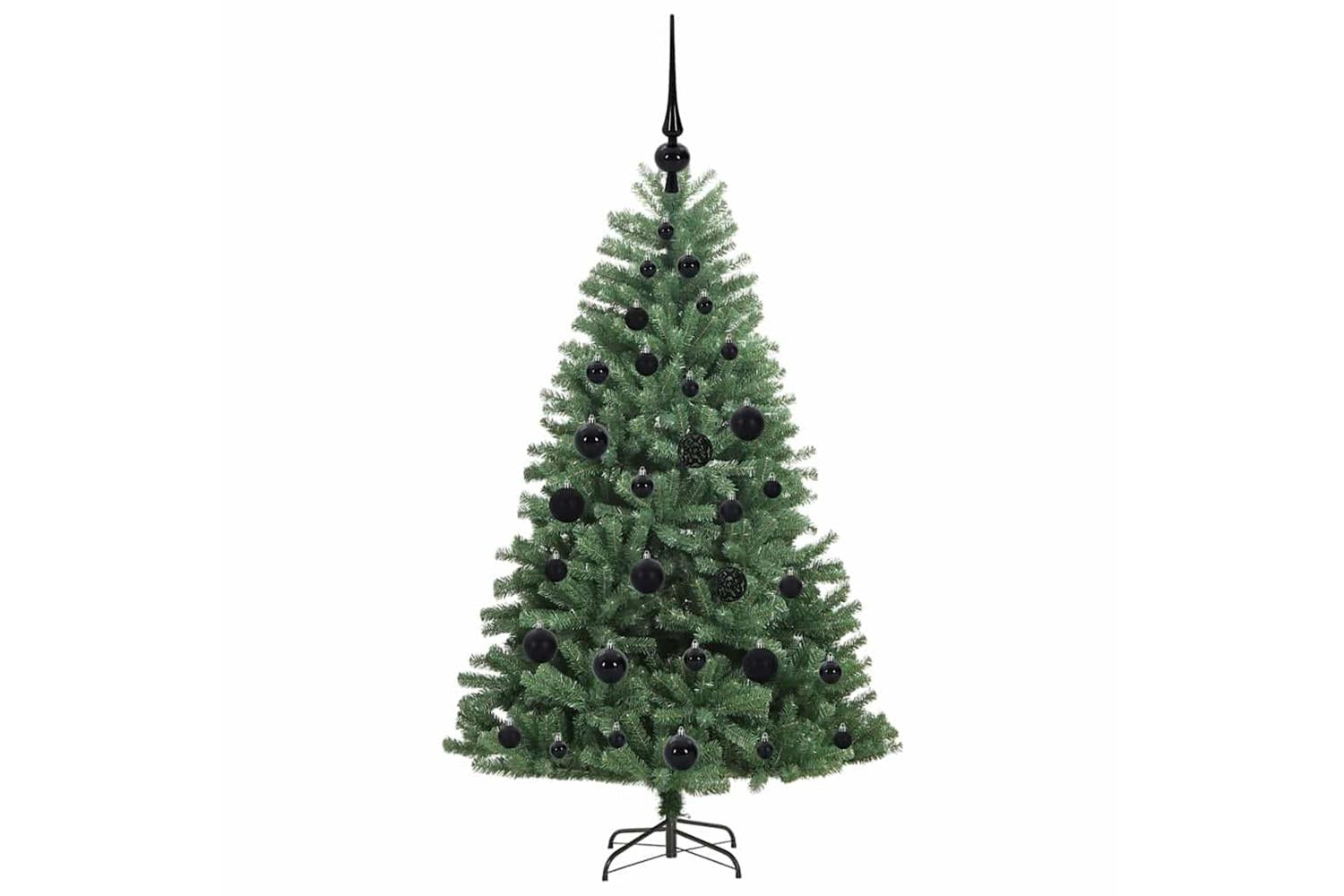 Vidaxl Artificial Hinged Christmas Tree Green 120 Cm Pvc And Metal-4