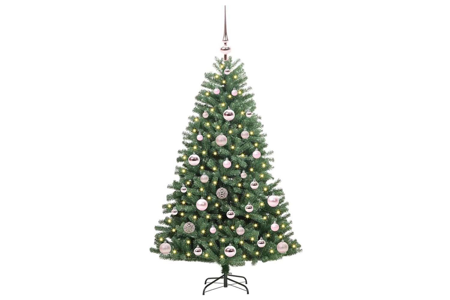 Vidaxl Artificial Hinged Christmas Tree Green 120 Cm Pvc And Metal-3