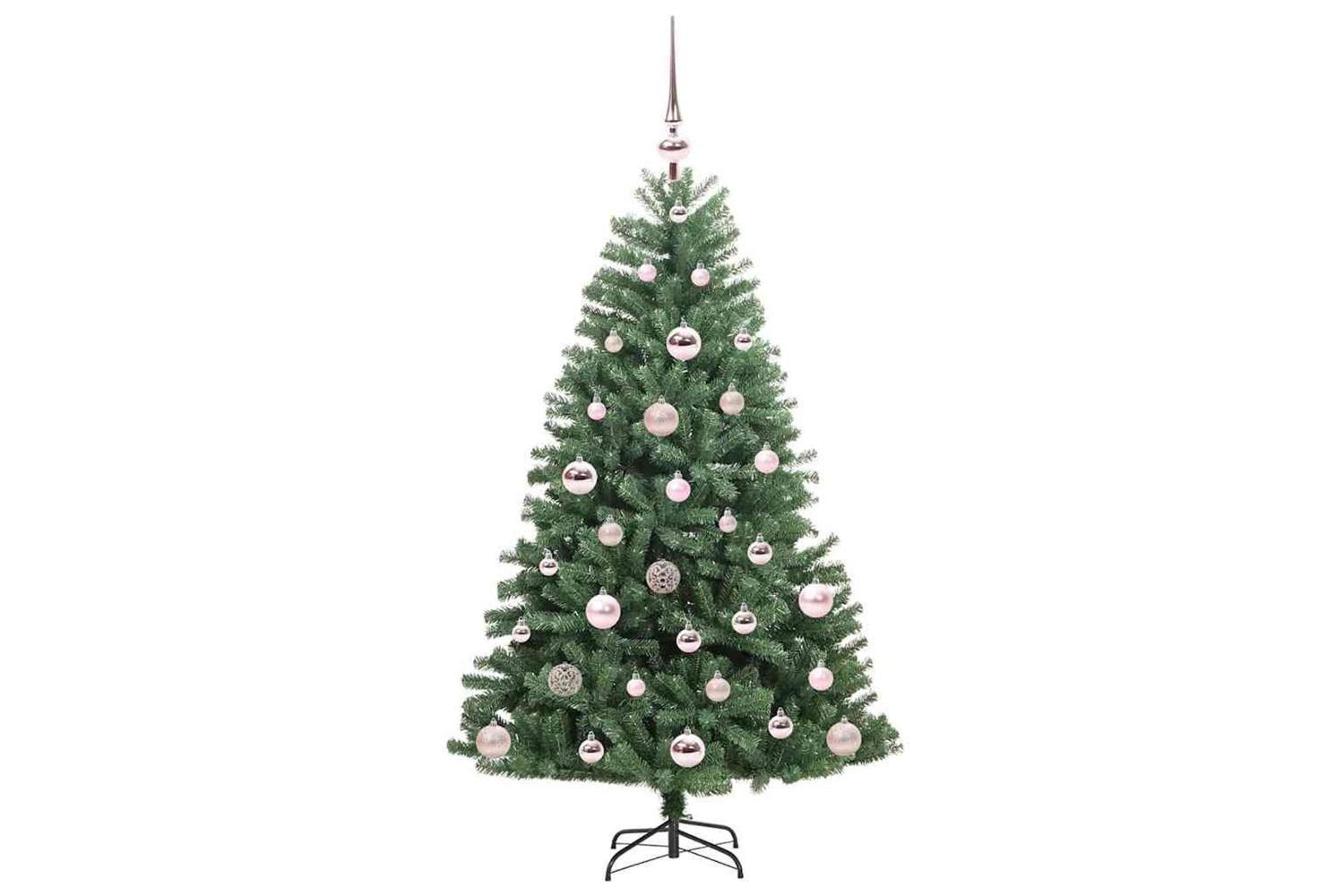 Vidaxl Artificial Hinged Christmas Tree Green 120 Cm Pvc And Metal-4