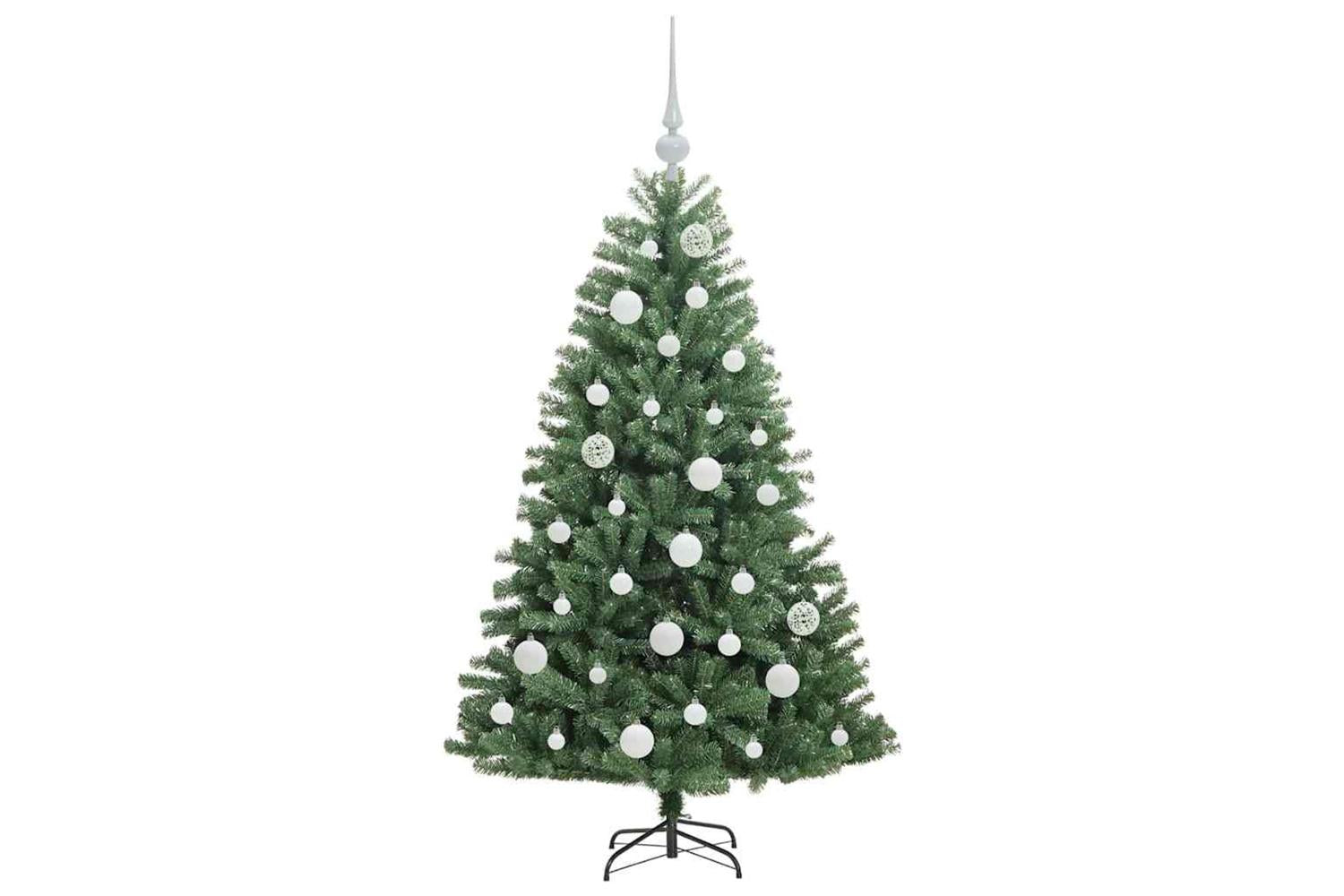 Vidaxl Artificial Hinged Christmas Tree Green 120 Cm Pvc And Metal-4