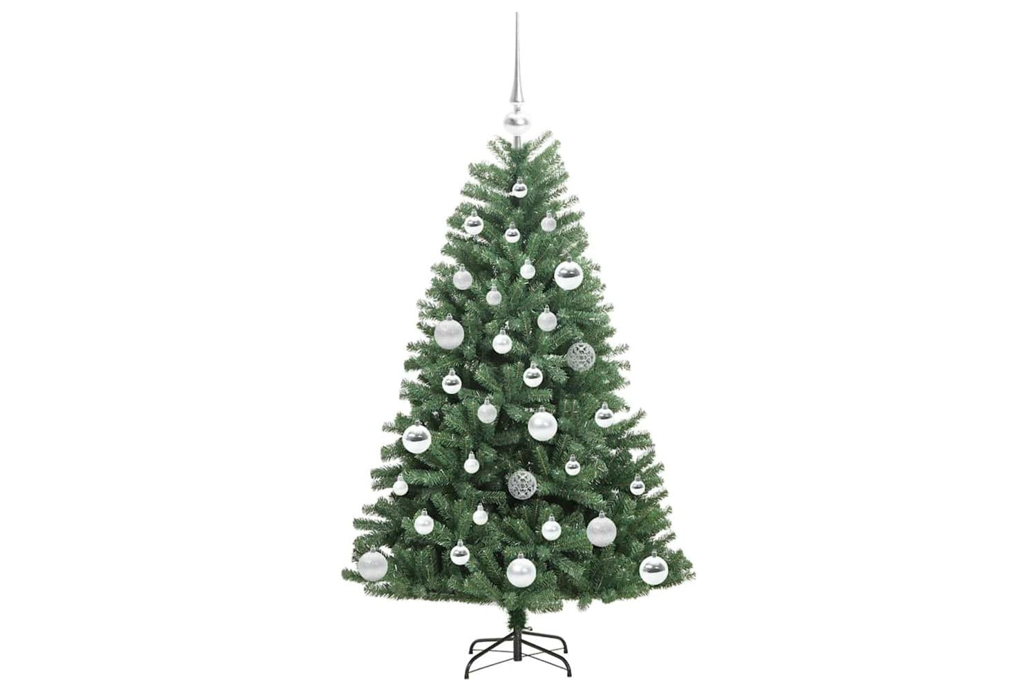 Vidaxl Artificial Hinged Christmas Tree Green 120 Cm Pvc And Metal-4