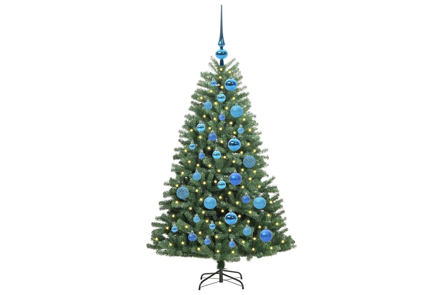 Vidaxl Artificial Hinged Christmas Tree Green 120 Cm Pvc And Metal-3