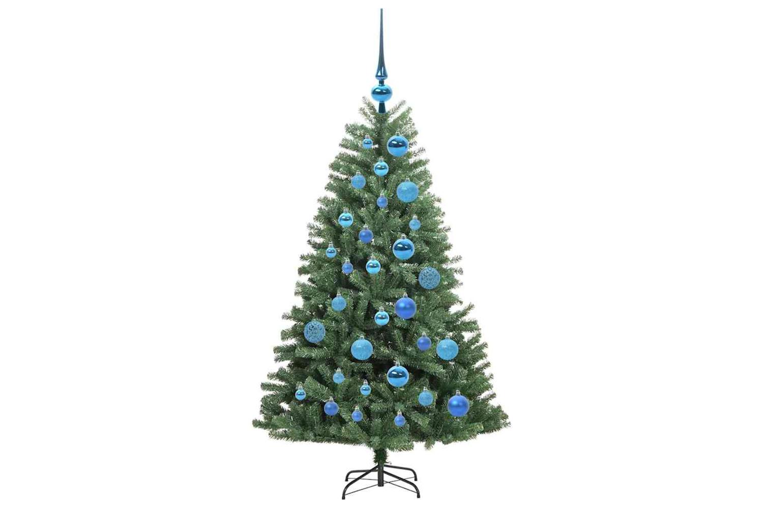 Vidaxl Artificial Hinged Christmas Tree Green 120 Cm Pvc And Metal-4