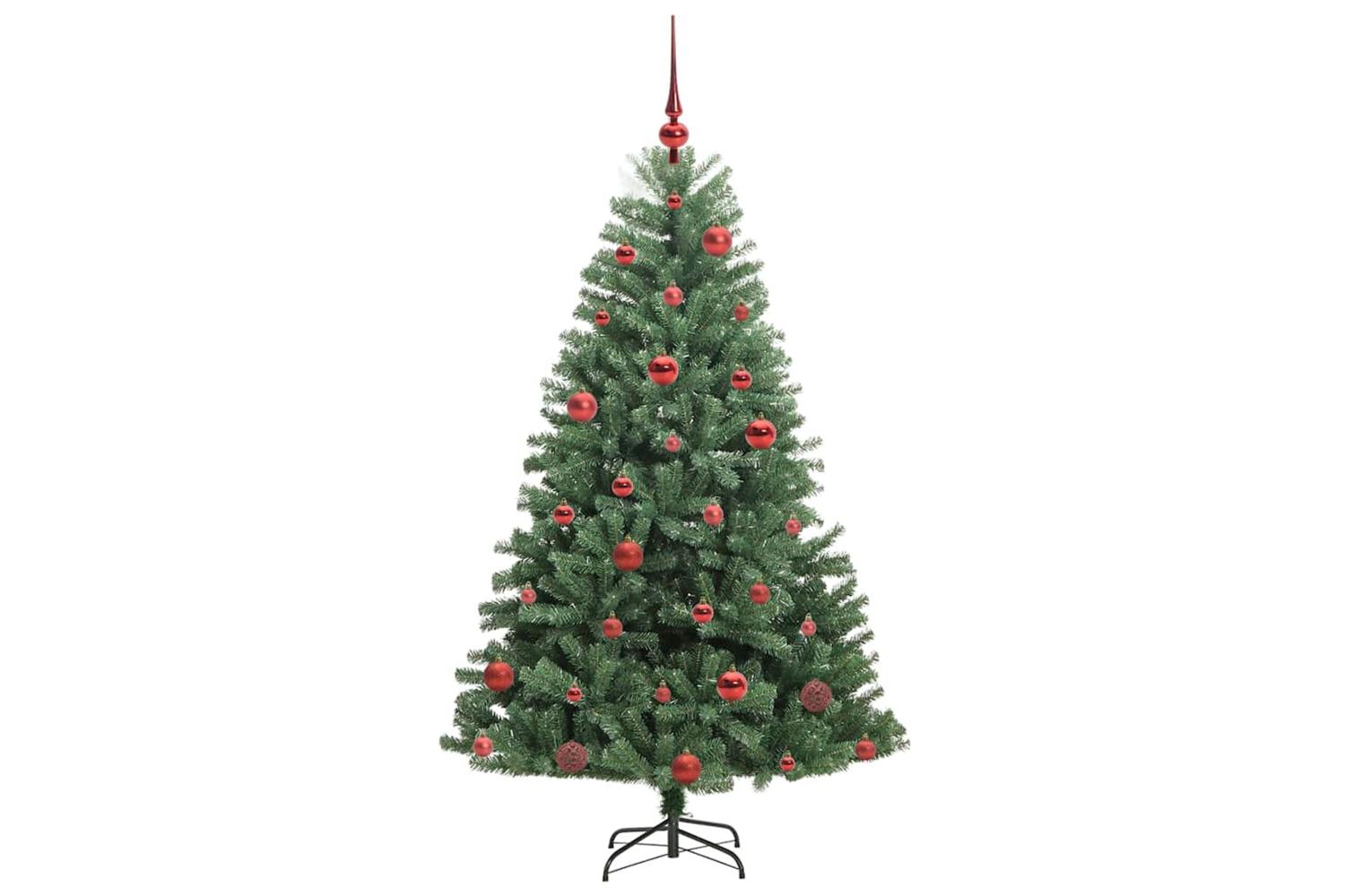 Vidaxl Artificial Hinged Christmas Tree Green 150 Cm Pvc And Metal-4