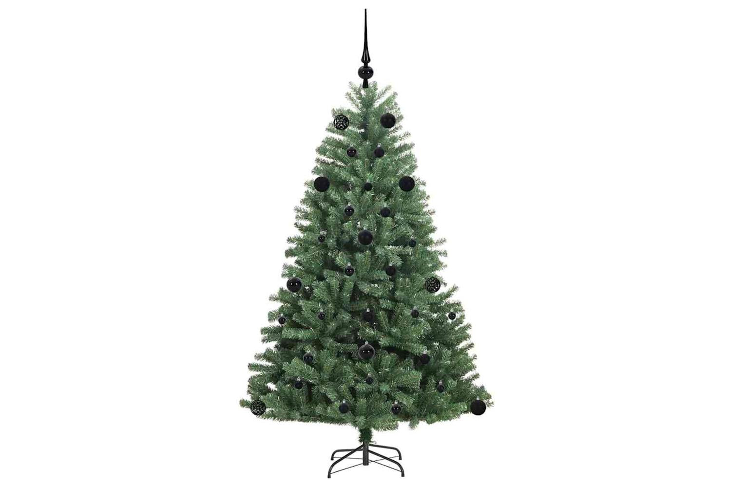 Vidaxl Artificial Hinged Christmas Tree Green 150 Cm Pvc And Metal-4