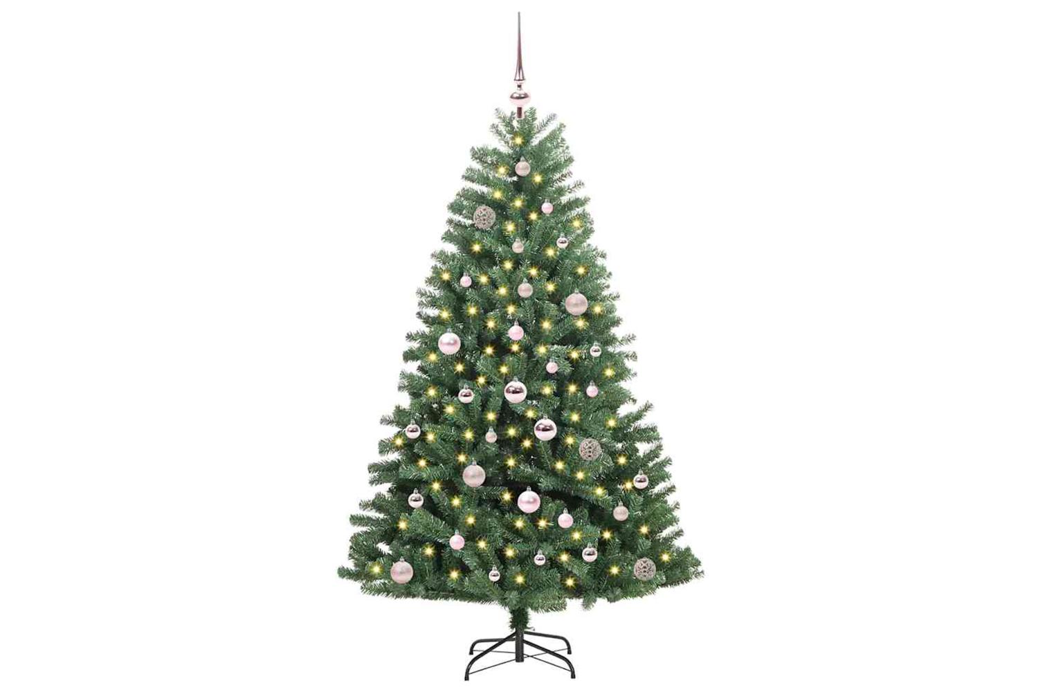 Vidaxl Artificial Hinged Christmas Tree Green 150 Cm Pvc And Metal-2