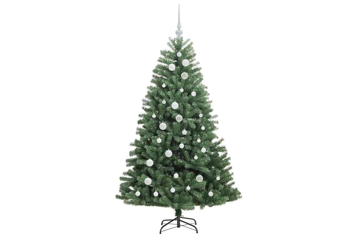 Vidaxl Artificial Hinged Christmas Tree Green 150 Cm Pvc And Metal-4