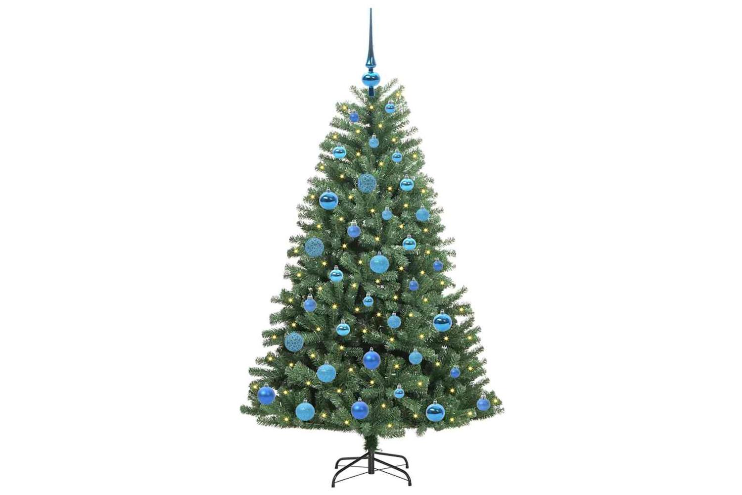 Vidaxl Artificial Hinged Christmas Tree Green 150 Cm Pvc And Metal-3