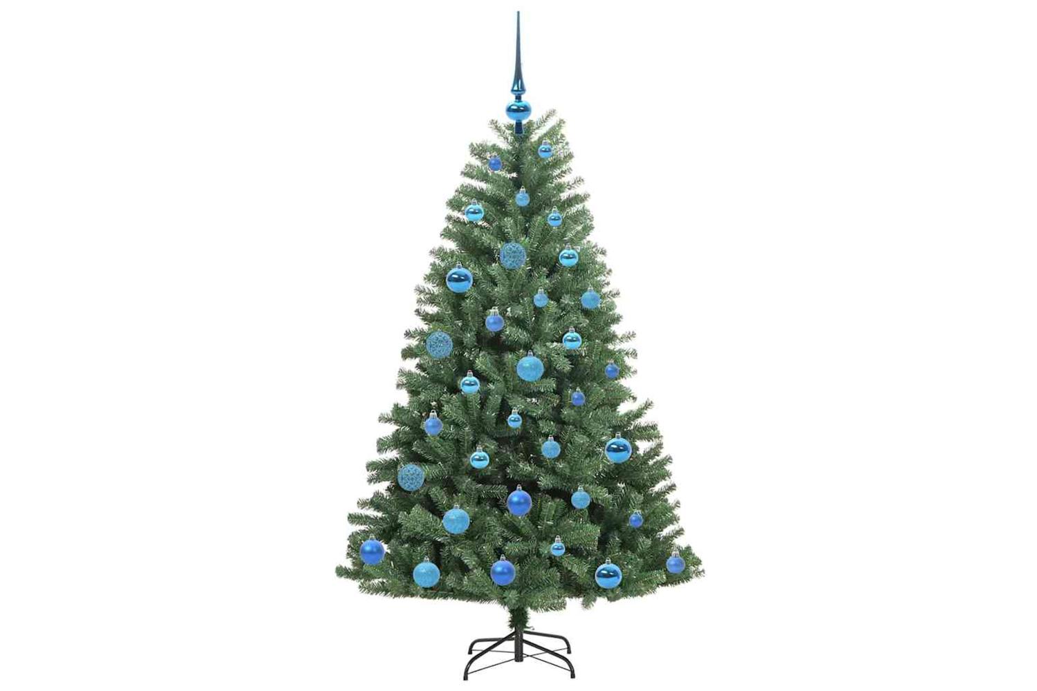 Vidaxl Artificial Hinged Christmas Tree Green 150 Cm Pvc And Metal-4