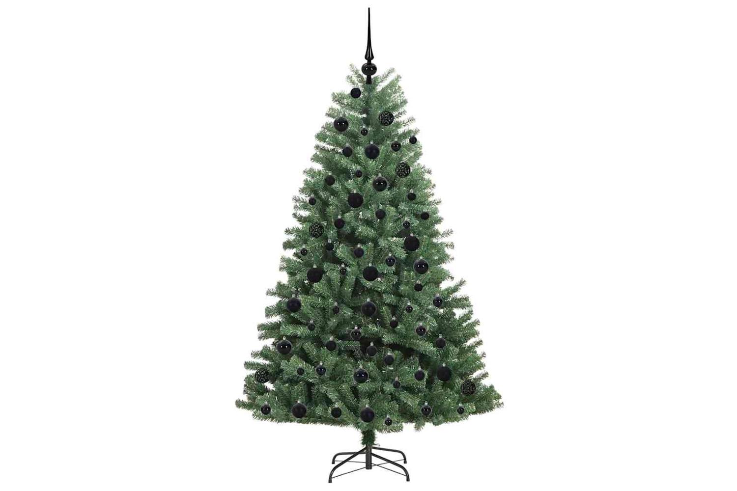Vidaxl Artificial Hinged Christmas Tree Green 180 Cm Pvc And Metal-4