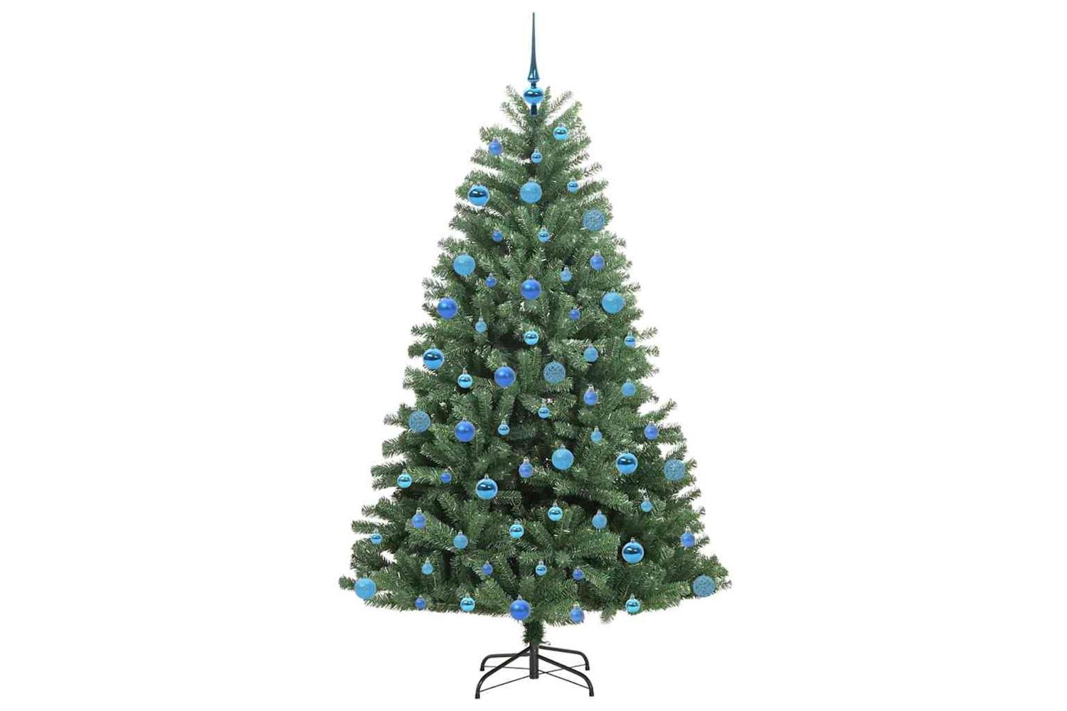 Vidaxl Artificial Hinged Christmas Tree Green 180 Cm Pvc And Metal-4
