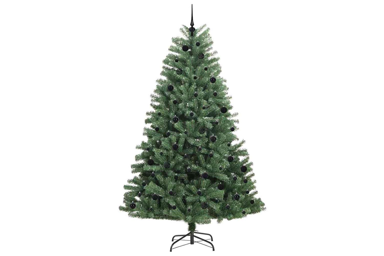 Vidaxl Artificial Hinged Christmas Tree Green 240 Cm Pvc And Metal-4
