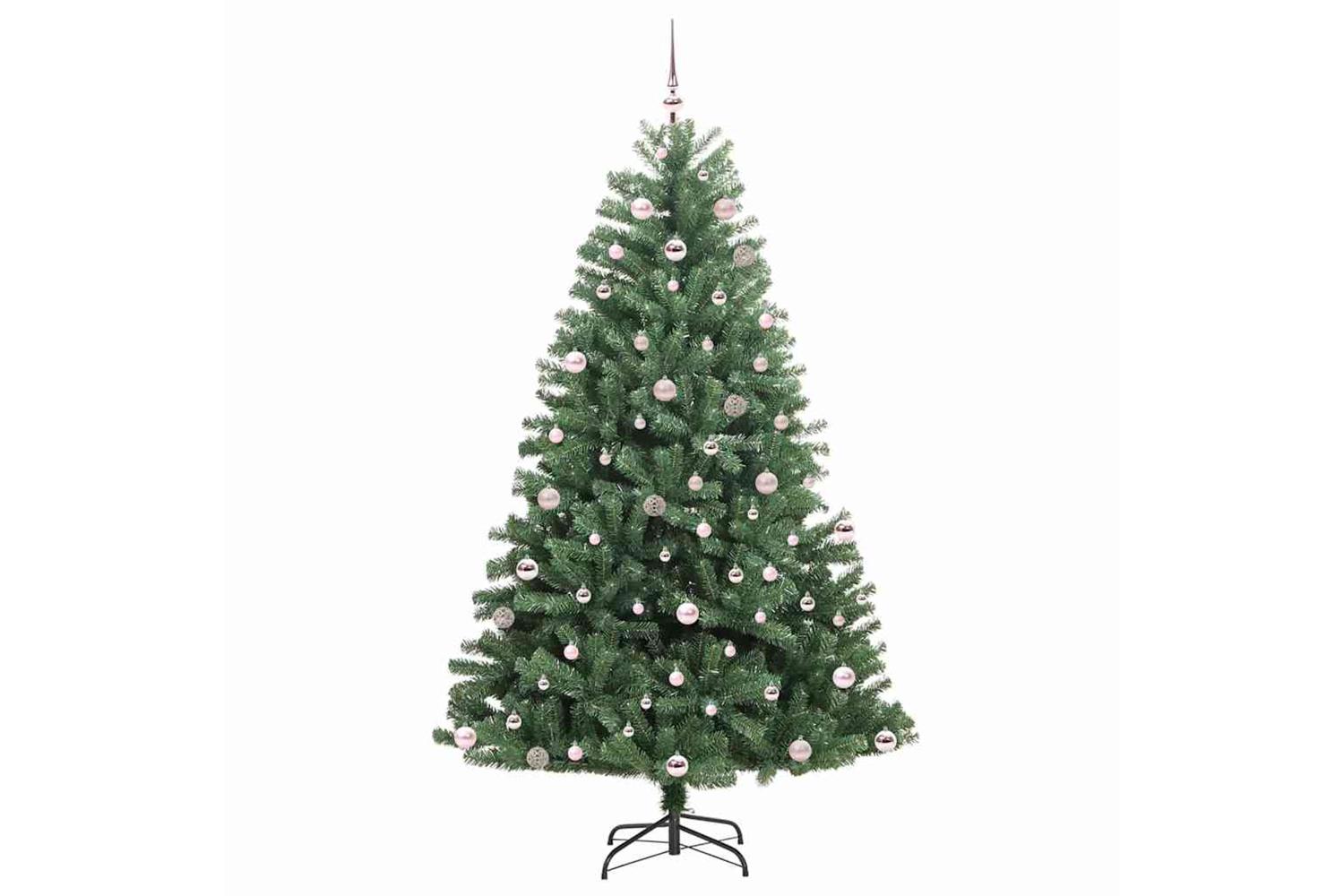 Vidaxl Artificial Hinged Christmas Tree Green 240 Cm Pvc And Metal-4