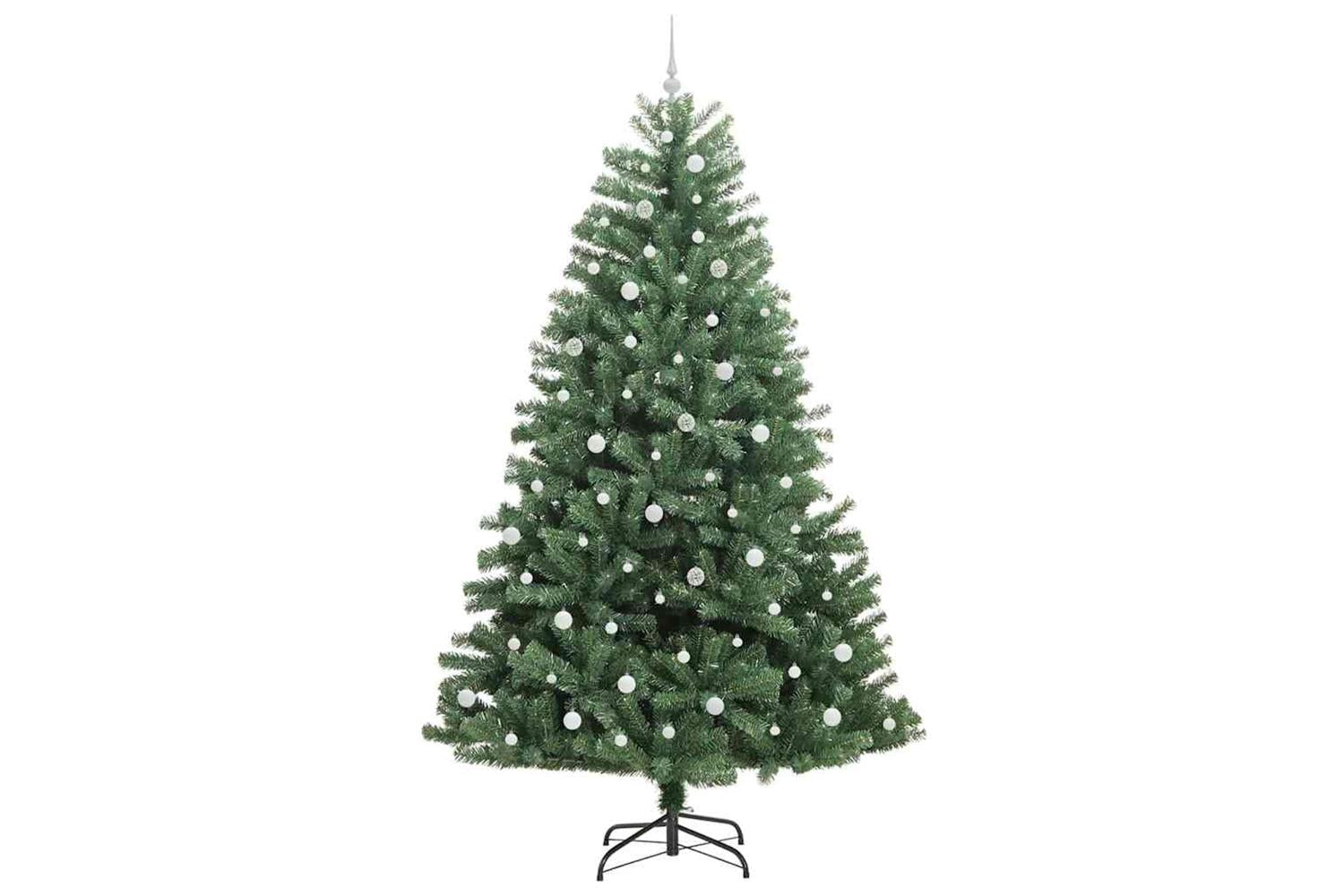 Vidaxl Artificial Hinged Christmas Tree Green 240 Cm Pvc And Metal-4
