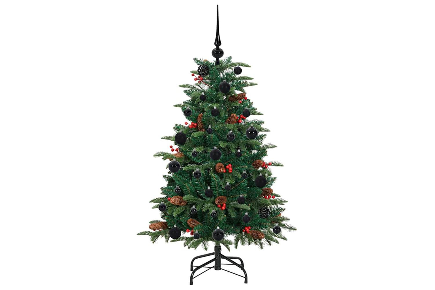 Vidaxl Artificial Christmas Tree With 150 Leds With Stand Green 120 Cm-4