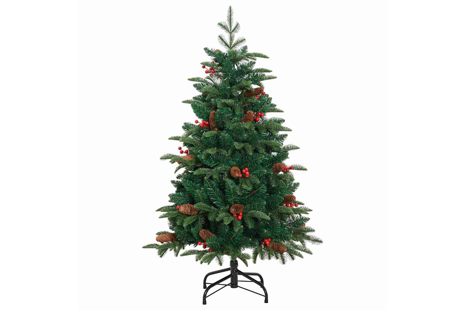 Vidaxl Artificial Christmas Tree With 150 Leds With Stand Green 120 Cm-5