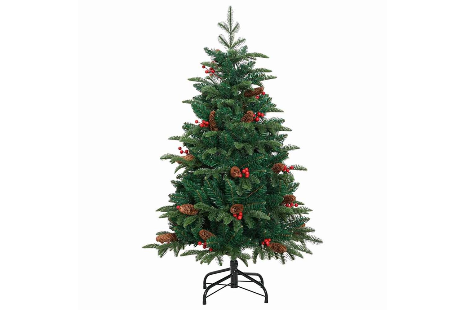 Vidaxl Artificial Christmas Tree With 150 Leds With Stand Green 120 Cm-5