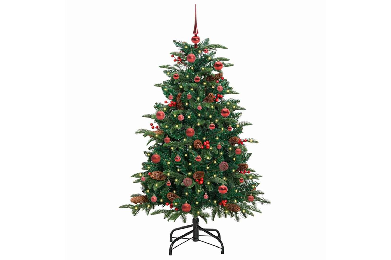 Vidaxl Artificial Christmas Tree With 150 Leds With Stand Green 150 Cm-3