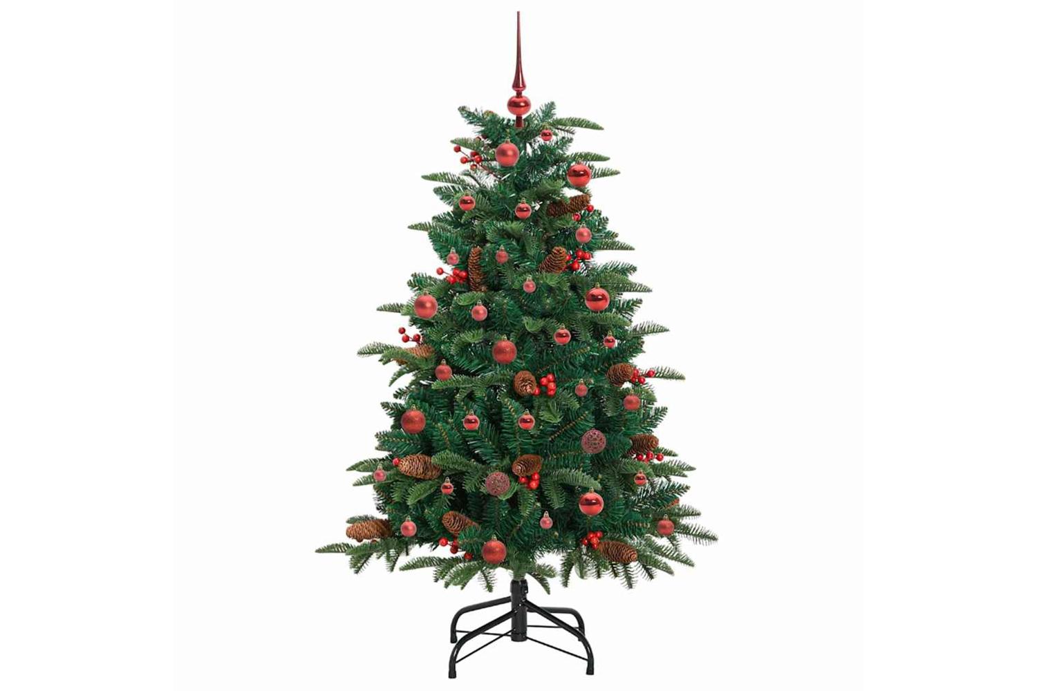 Vidaxl Artificial Christmas Tree With 150 Leds With Stand Green 150 Cm-4