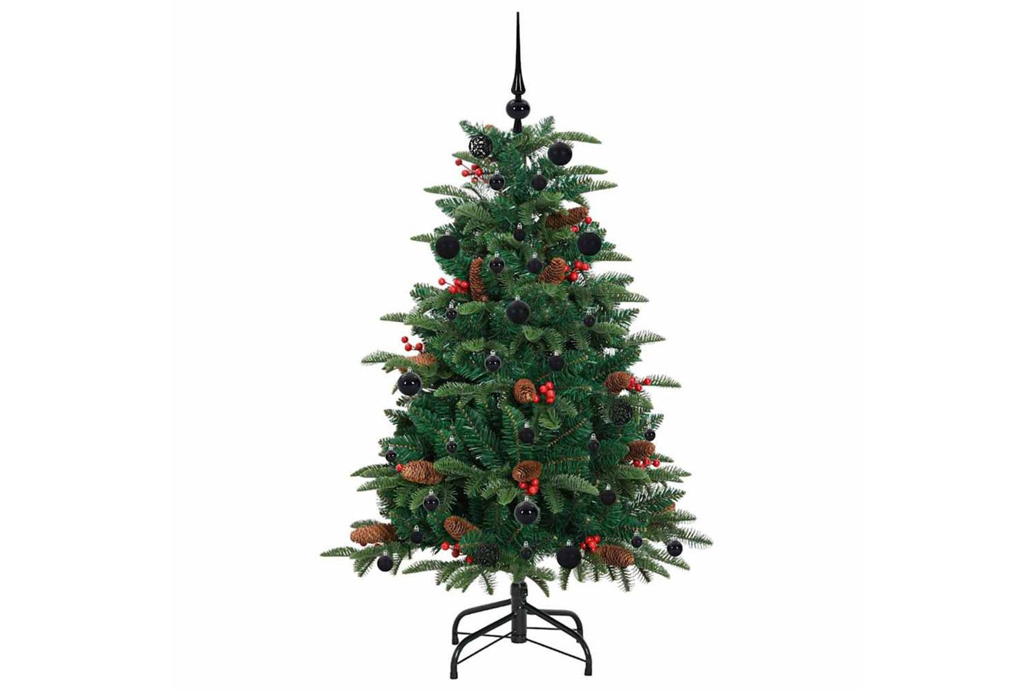 Vidaxl Artificial Christmas Tree With 150 Leds With Stand Green 150 Cm-4