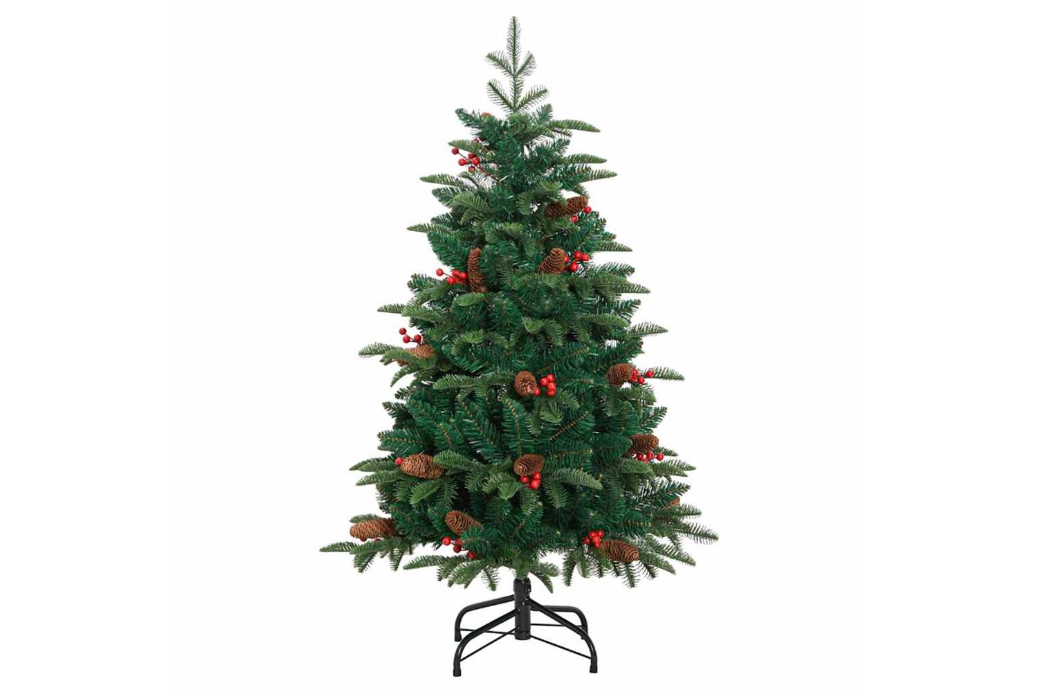 Vidaxl Artificial Christmas Tree With 150 Leds With Stand Green 150 Cm-5