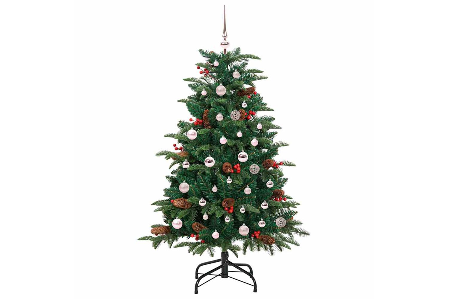 Vidaxl Artificial Christmas Tree With 150 Leds With Stand Green 150 Cm-3