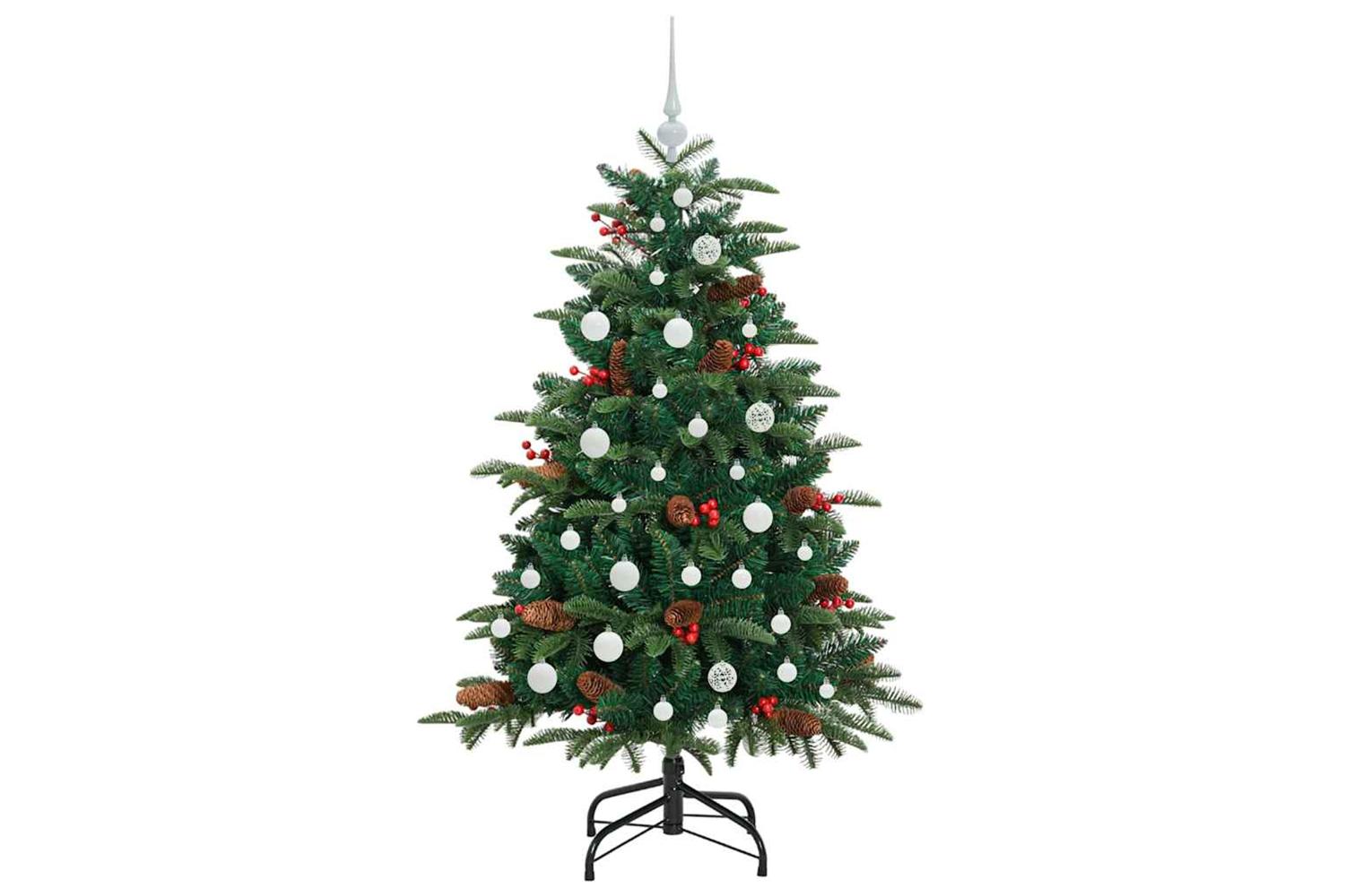 Vidaxl Artificial Christmas Tree With 150 Leds With Stand Green 150 Cm-4