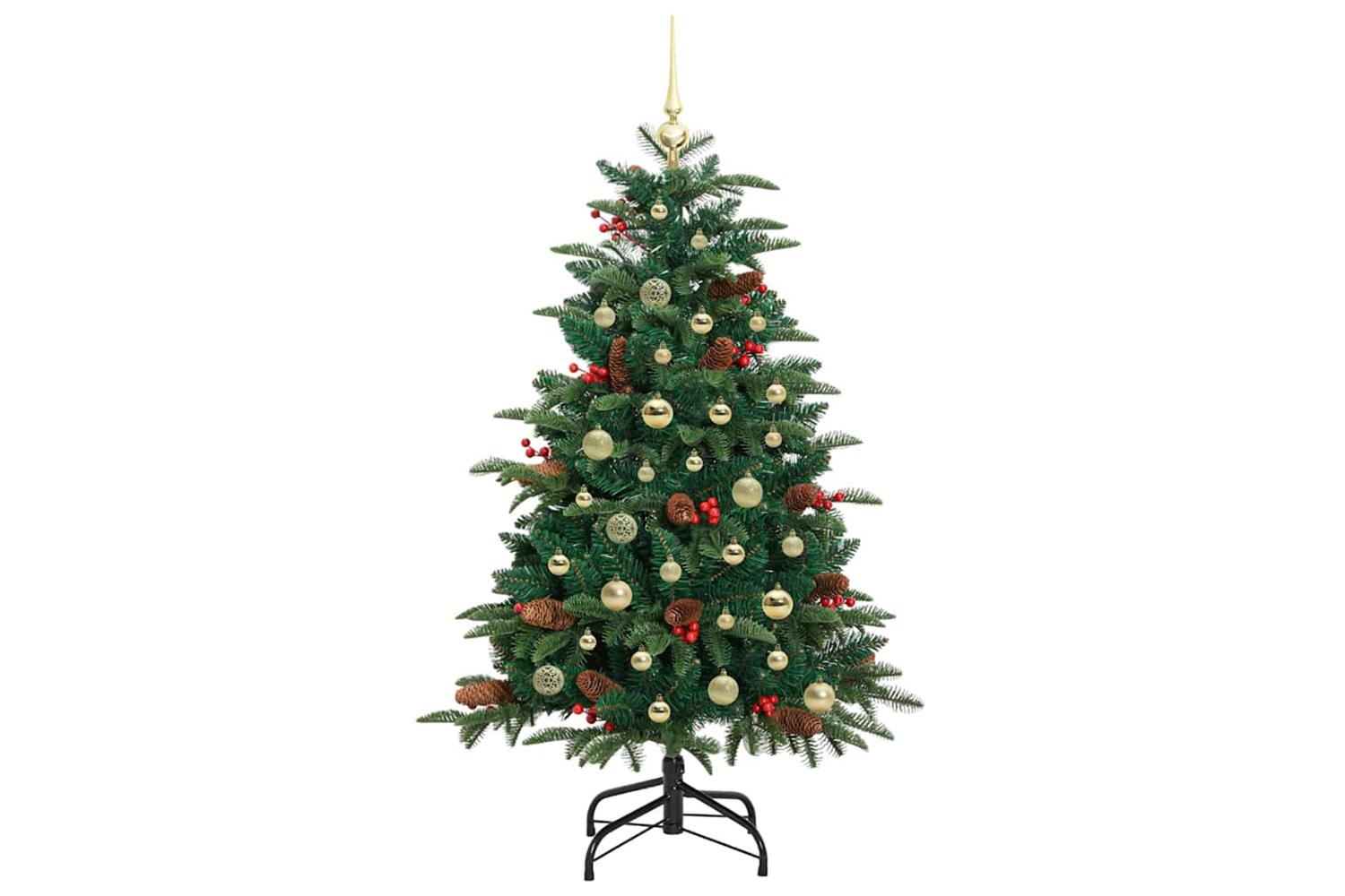 Vidaxl Artificial Christmas Tree With 150 Leds With Stand Green 150 Cm-4