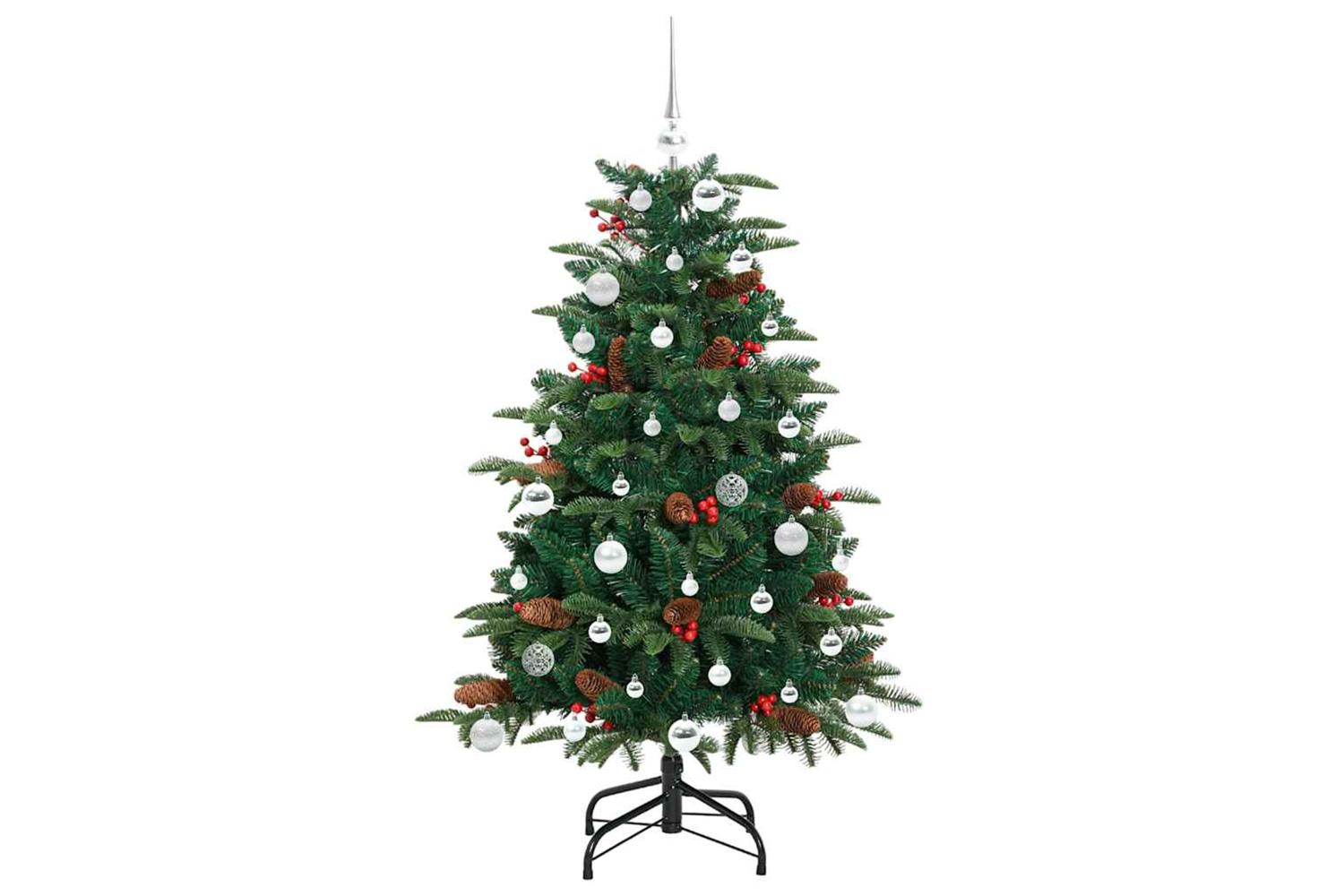 Vidaxl Artificial Christmas Tree With 150 Leds With Stand Green 150 Cm-4