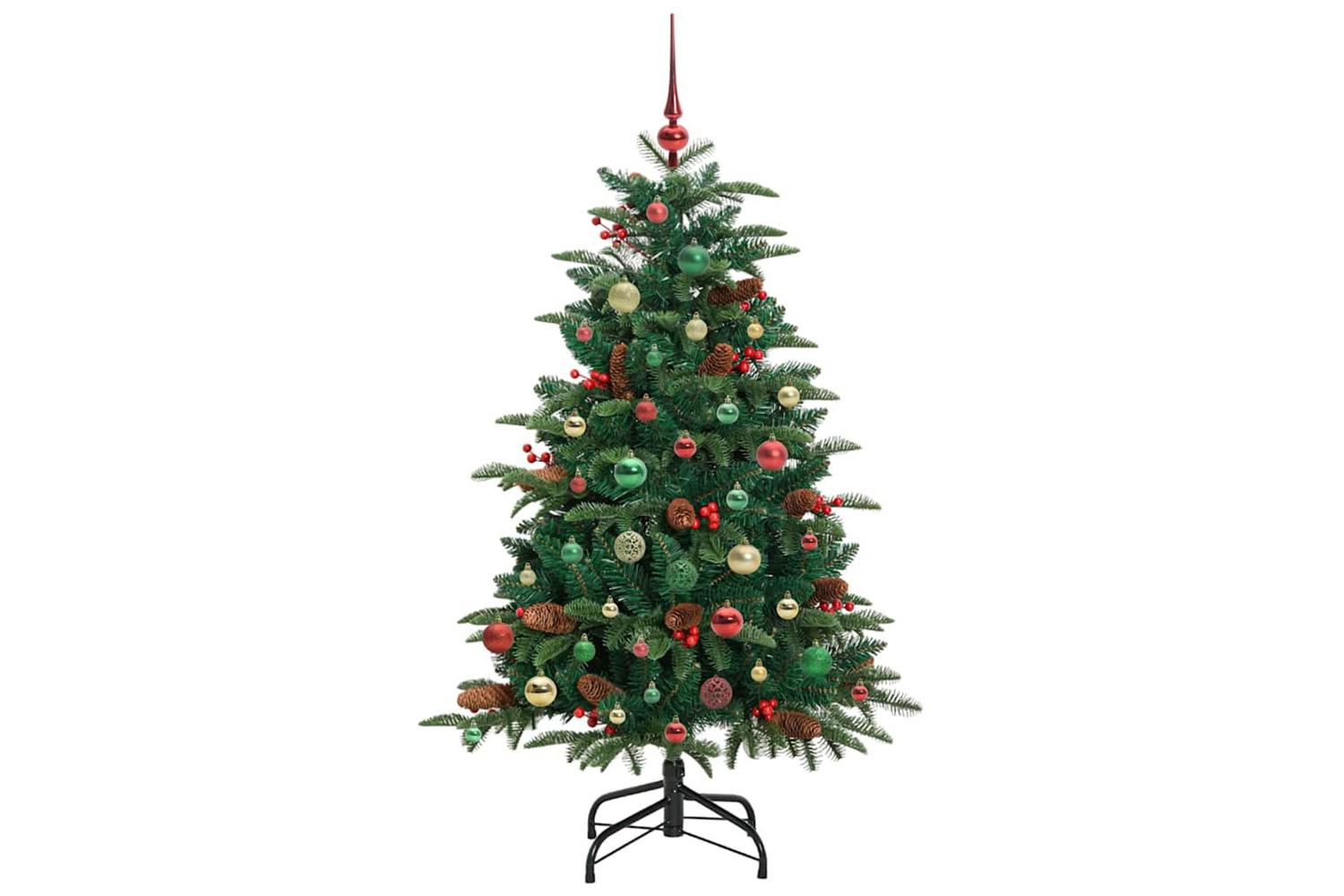 Vidaxl Artificial Christmas Tree With 150 Leds With Stand Green 150 Cm-6