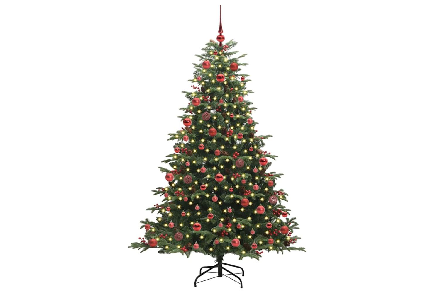 Vidaxl Artificial Christmas Tree With 300 Leds With Stand Green 180 Cm-3
