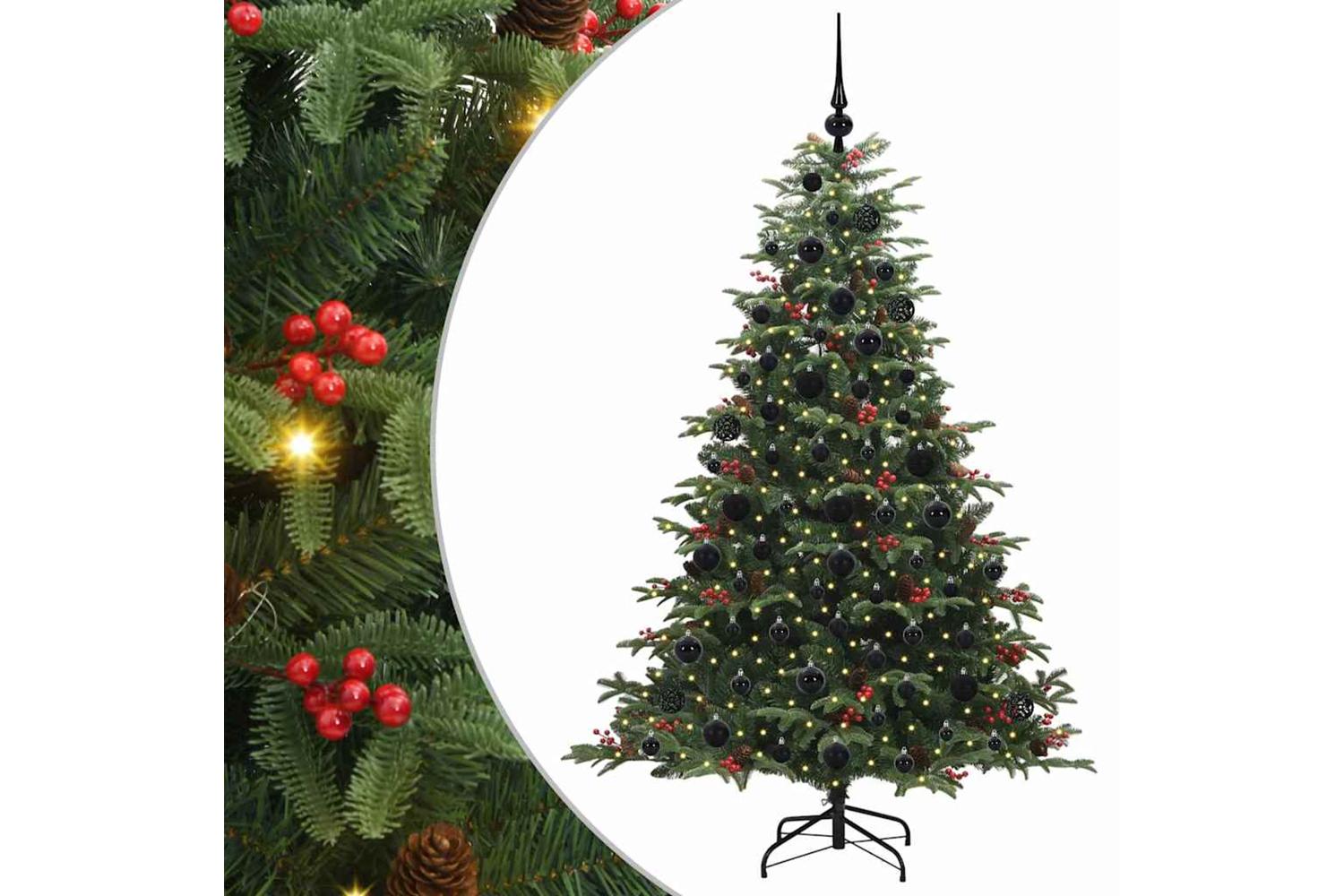 Vidaxl Artificial Christmas Tree With 300 Leds With Stand Green 180 Cm