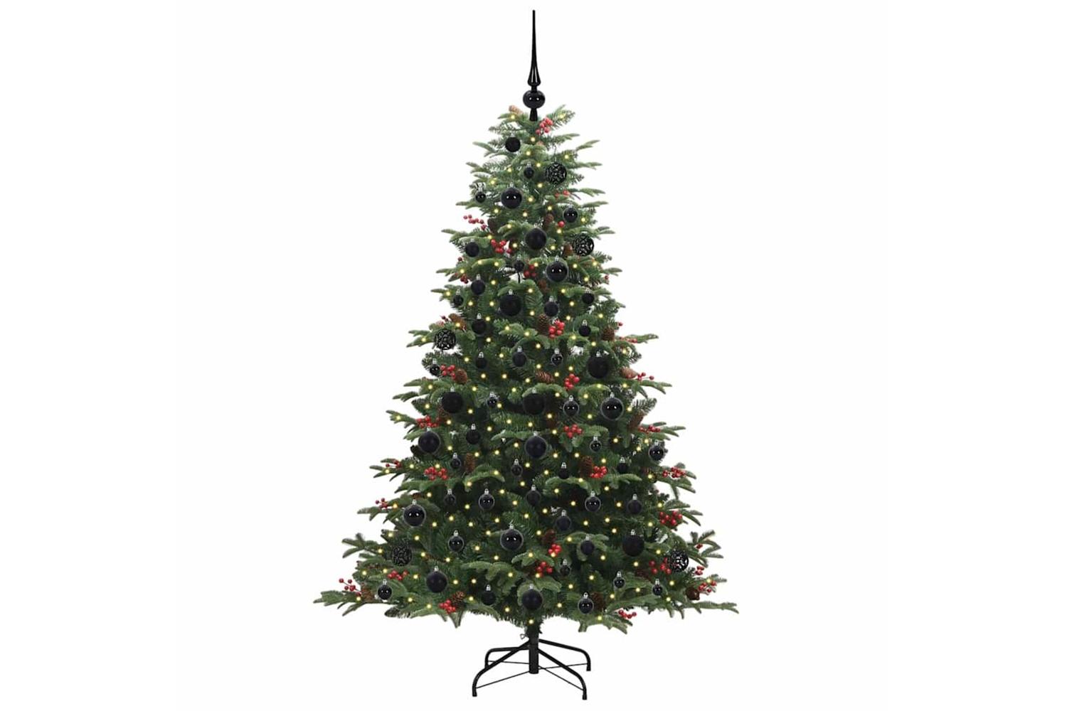 Vidaxl Artificial Christmas Tree With 300 Leds With Stand Green 180 Cm-3