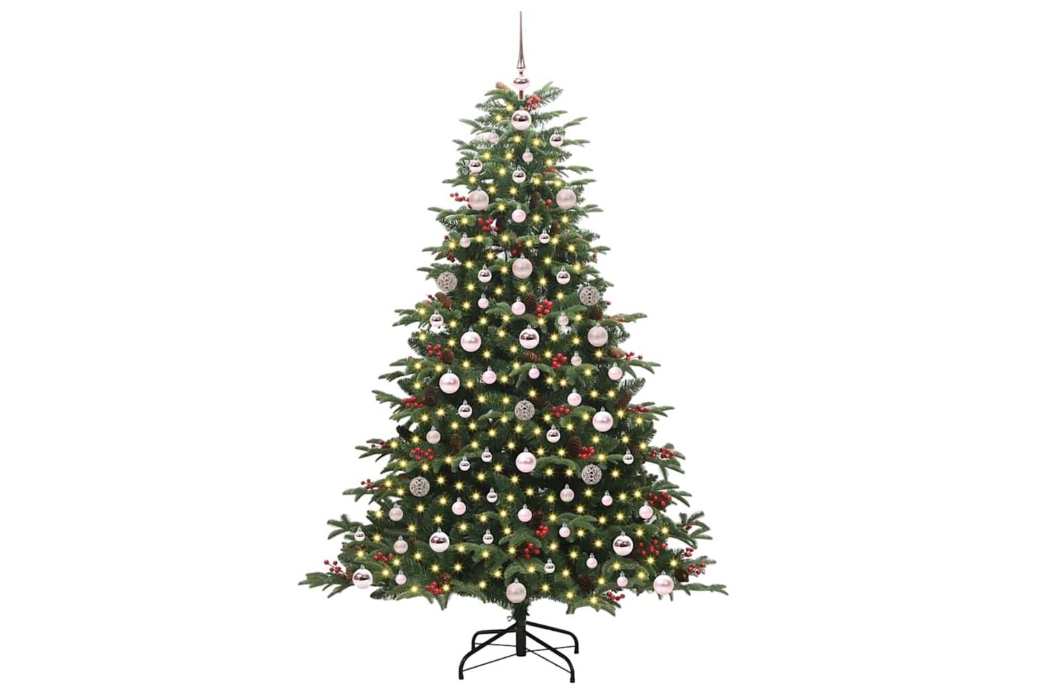 Vidaxl Artificial Christmas Tree With 300 Leds With Stand Green 180 Cm-3