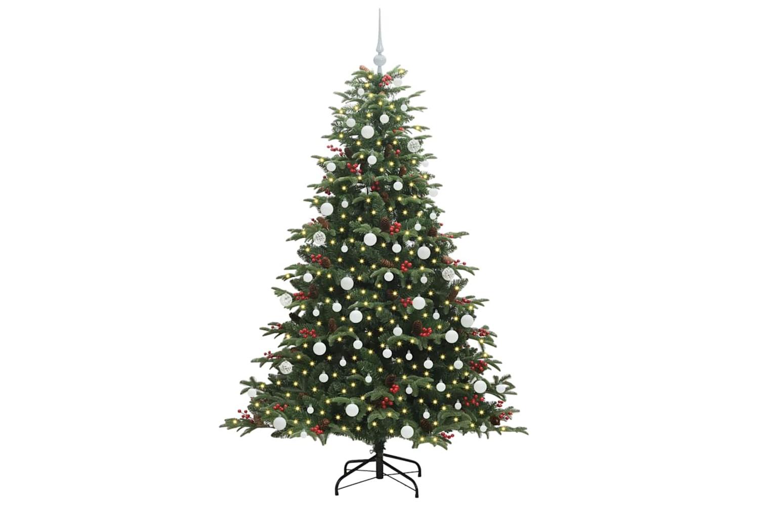 Vidaxl Artificial Christmas Tree With 300 Leds With Stand Green 180 Cm-3