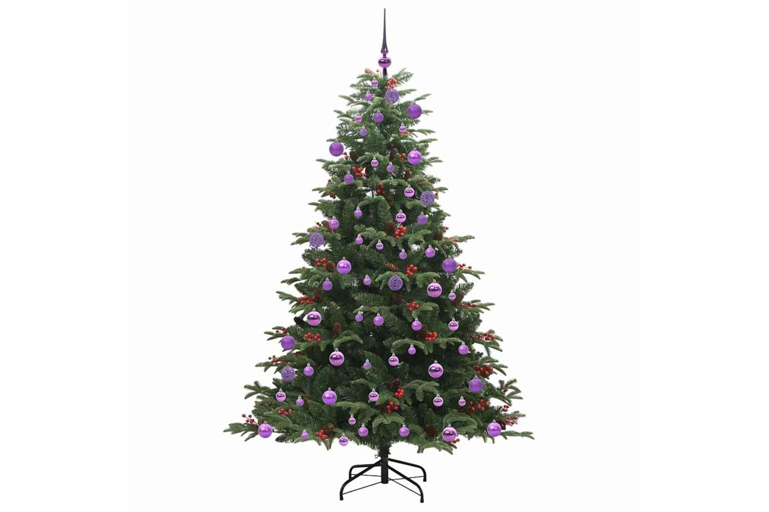 Vidaxl Artificial Christmas Tree With 300 Leds With Stand Green 180 Cm-4