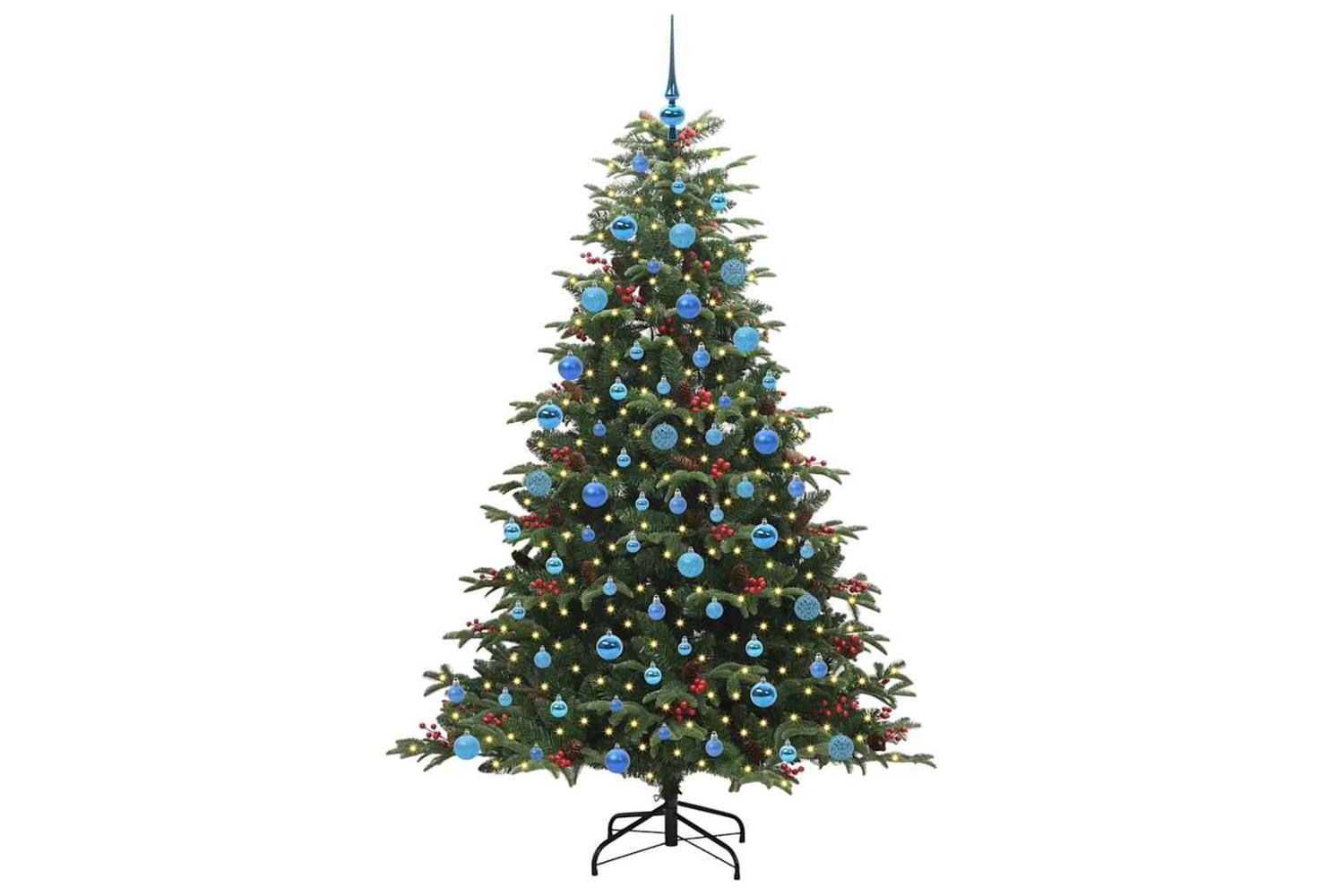 Vidaxl Artificial Christmas Tree With 300 Leds With Stand Green 180 Cm-3